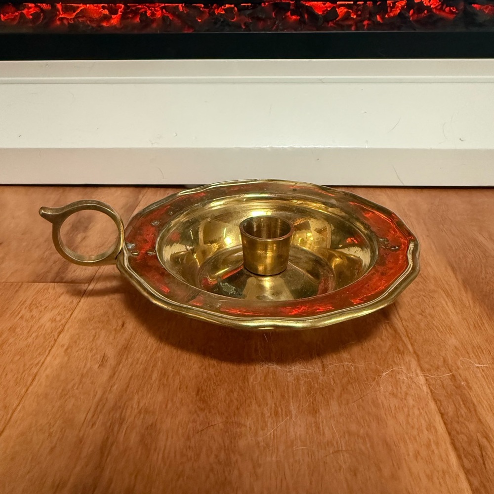 Vintage Brass Candle Holder